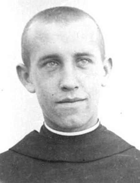 Father Jan Antonin Bajewski, wearing a habit in the photo.